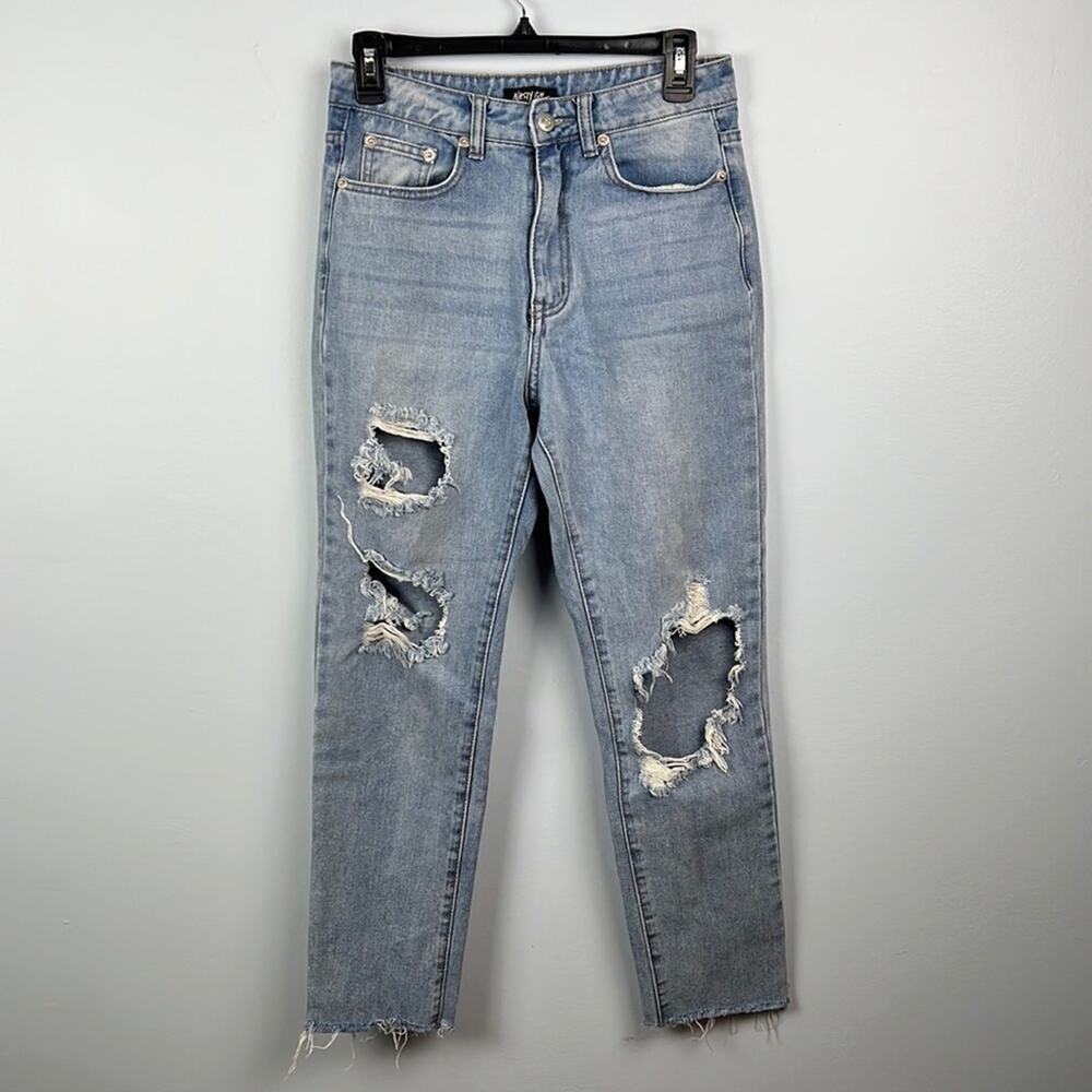 Nasty Gal heavily distressed high waisted jeans - Picture 1 of 12